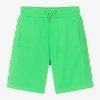 MARC JACOBS MARC JACOBS NEON GREEN EMBOSSED COTTON SHORTS