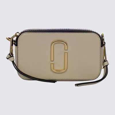 MARC JACOBS NEW CLOUD WHITE LEATHER THE SNAPSHOT CROSSBODY BAG