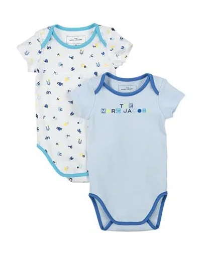 Marc Jacobs Newborn Baby Bodysuit Sky Blue Size 1 Cotton, Polyester