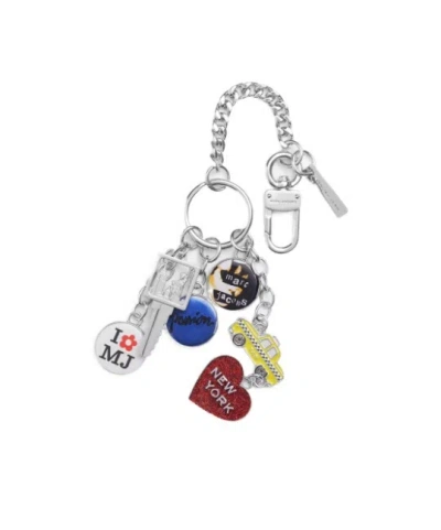 Marc Jacobs Nyc Cluster Bag Charm In Silver