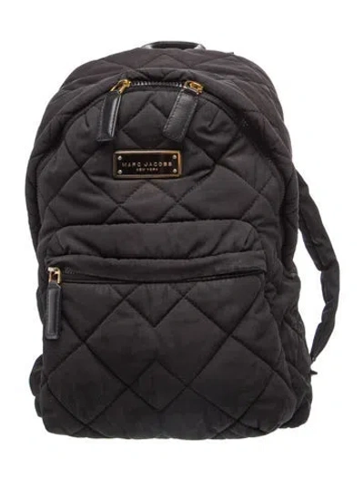 Pre-owned Marc Jacobs Nylon Backpack In Black