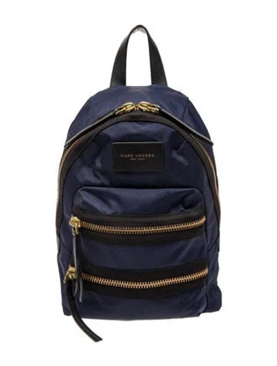 Pre-owned Marc Jacobs Nylon Backpack In Black/blue