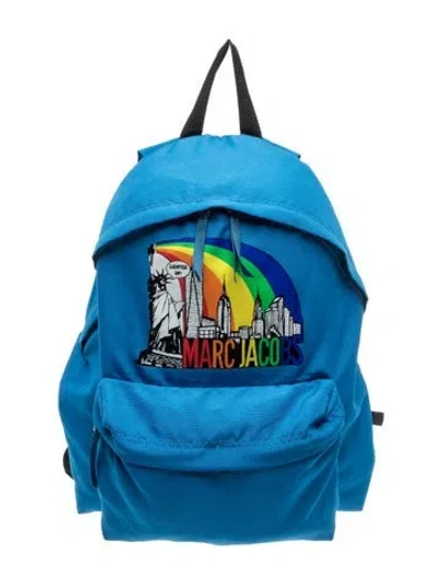 Pre-owned Marc Jacobs Nylon Backpack In Blue