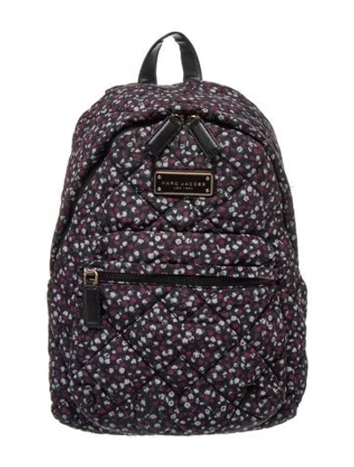 Pre-owned Marc Jacobs Nylon Backpack In Burgundy