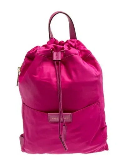 Pre-owned Marc Jacobs Nylon Backpack In Pink