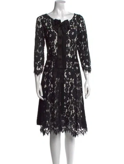 Pre-owned Marc Jacobs Nylon Midi Length Dress In Black