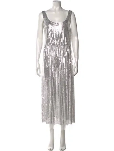Pre-owned Marc Jacobs Nylon Midi Length Dress In Silver