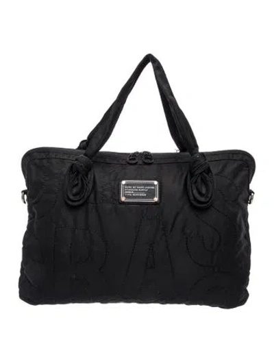 Pre-owned Marc Jacobs Nylon Shoulder Bag In Black