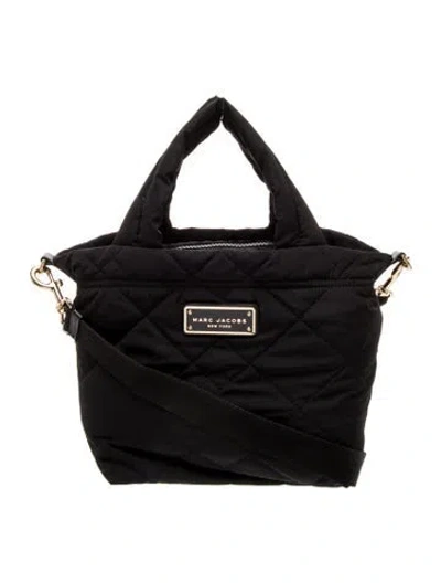 Pre-owned Marc Jacobs Nylon Top Handle Bag In Black