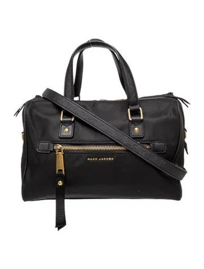 Pre-owned Marc Jacobs Nylon Top Handle Bag In Black