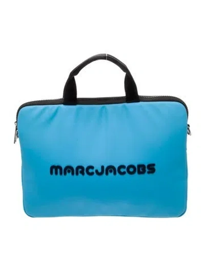 Pre-owned Marc Jacobs Nylon Top Handle Bag In Blue