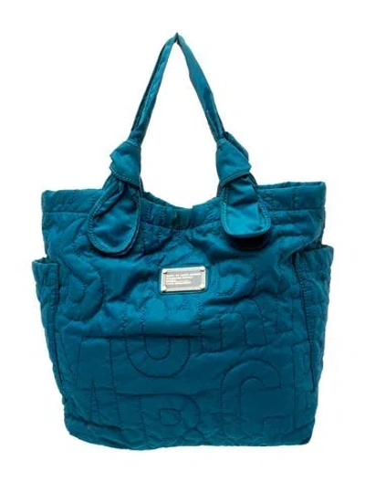 Pre-owned Marc Jacobs Nylon Tote In Blue