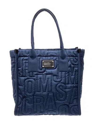 Pre-owned Marc Jacobs Nylon Tote In Blue