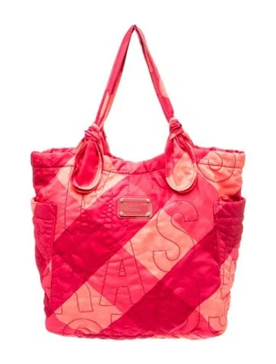Pre-owned Marc Jacobs Nylon Tote In Red