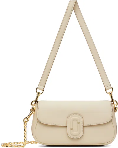 Marc Jacobs The Clover Leather Shoulder Bag In 123 Cloud White