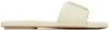 Marc Jacobs Women's The J Marc Slide Sandals In 123 Cloud White