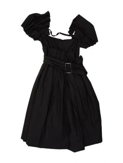 Pre-owned Marc Jacobs Off-the-shoulder Midi Length Dress In Black