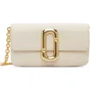 Marc Jacobs Off-white Scene Wallet On Chain Bag In 123 Cloud White