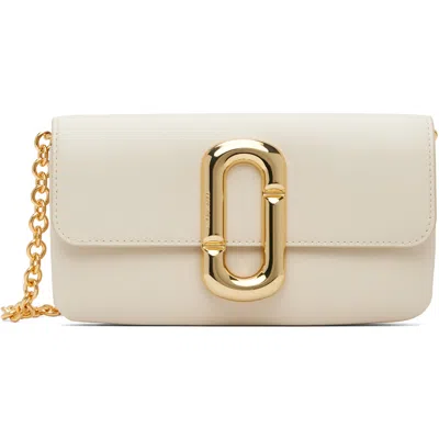 Marc Jacobs Off-white Scene Wallet On Chain Bag In 123 Cloud White