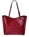 Marc Jacobs On Your Marc Leather Tote In Red