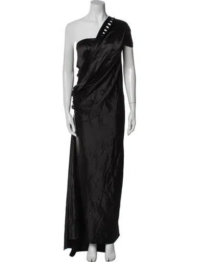 Pre-owned Marc Jacobs One-shoulder Long Dress In Blue