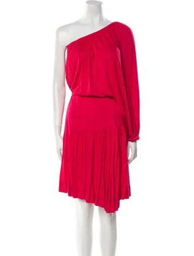 Pre-owned Marc Jacobs One-shoulder Midi Length Dress In Pink