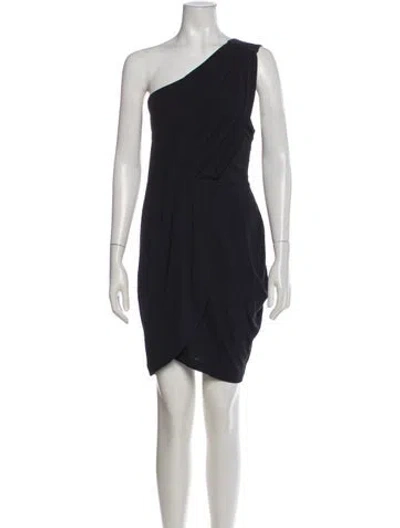 Pre-owned Marc Jacobs One-shoulder Mini Dress In Gray