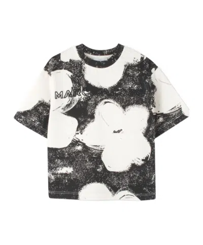 Marc Jacobs Open-necked Black Shirt In White