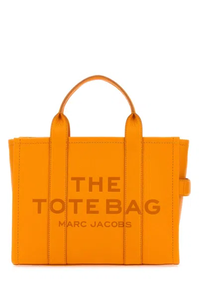 Marc Jacobs Orange Leather Medium The Tote Bag Handbag