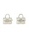 Marc Jacobs Orecchini A Perno "the Tote Bag Stud" In Silver