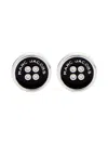 Marc Jacobs The Button Stud Earrings In Brown