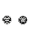 Marc Jacobs Button Stud Earrings In Black