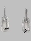 Marc Jacobs Elegant Statement Mini Earrings In Silver