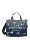 Marc Jacobs The Denim Medium Rip And Repair Tote Bag In Multicolor
