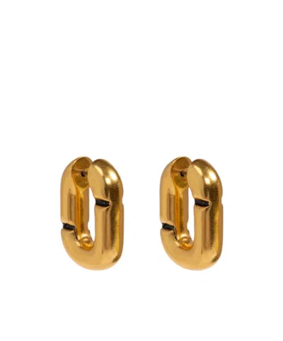 Marc Jacobs Oval Earrings In Gold
