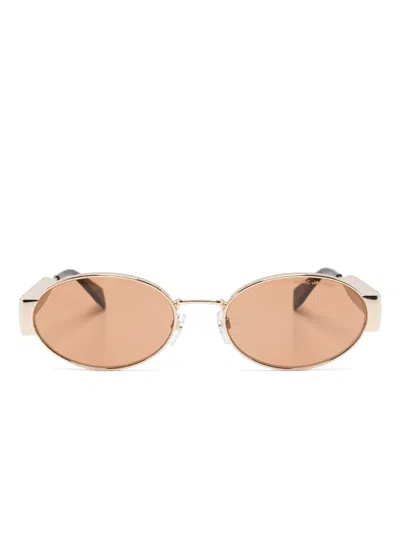 Marc Jacobs Oval-frame Sunglasses In Brown