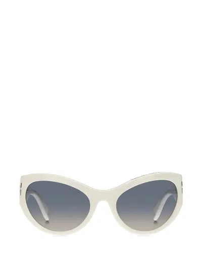 Marc Jacobs Oval-frame Sunglasses In Neutral