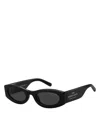 Marc Jacobs Oval Sunglasses, 51mm In Black