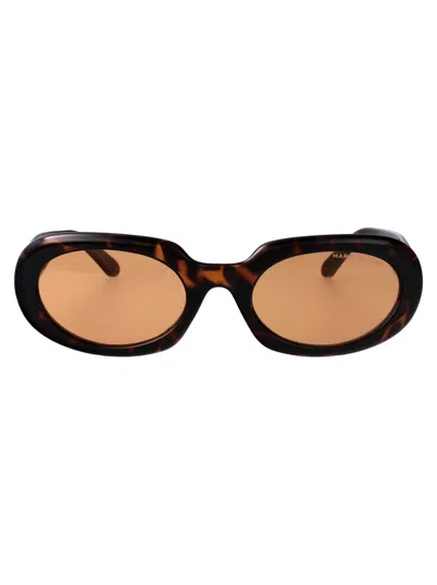 Marc Jacobs Oval Sunglasses Marc 887/g/s 086 In Brown