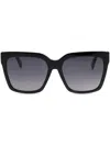 Marc Jacobs Sonnenbrille Mit Oversized-gestell In Schwarz