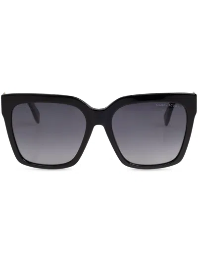 Marc Jacobs Sonnenbrille Mit Oversized-gestell In Black