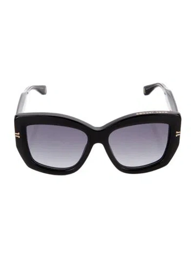 Pre-owned Marc Jacobs Oversize Gradient Sunglasses In Black