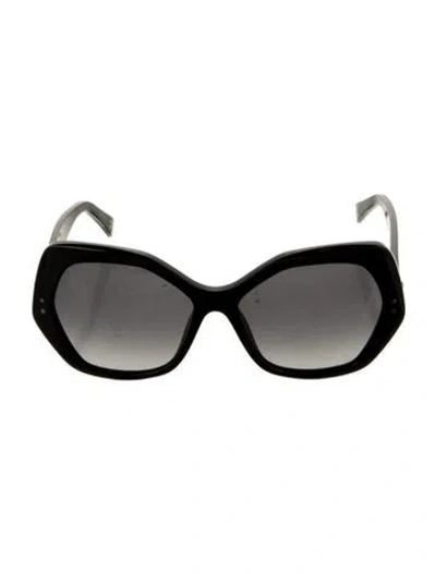 Pre-owned Marc Jacobs Oversize Gradient Sunglasses In Black