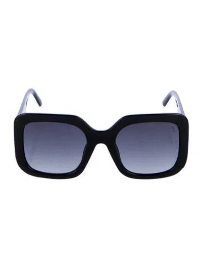 Pre-owned Marc Jacobs Oversize Gradient Sunglasses In Black