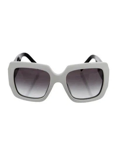 Pre-owned Marc Jacobs Oversize Gradient Sunglasses In Black/white