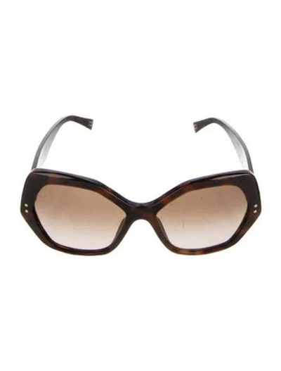 Pre-owned Marc Jacobs Oversize Gradient Sunglasses In Brown