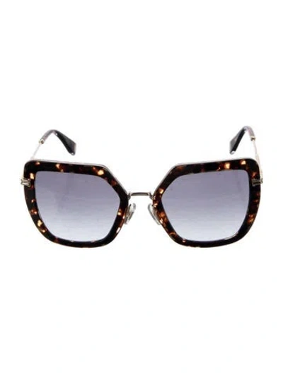 Pre-owned Marc Jacobs Oversize Gradient Sunglasses In Brown