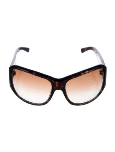 Pre-owned Marc Jacobs Oversize Gradient Sunglasses In Brown
