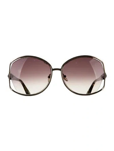 Pre-owned Marc Jacobs Oversize Gradient Sunglasses In Brown