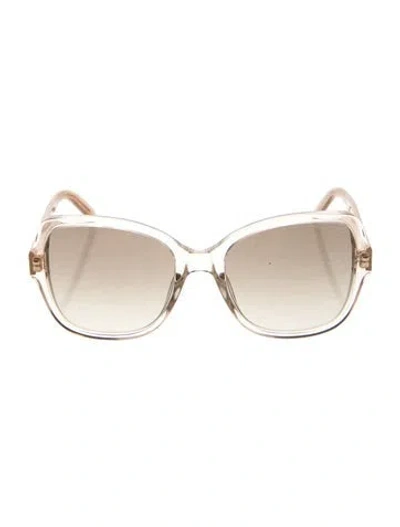 Pre-owned Marc Jacobs Oversize Gradient Sunglasses In Clear